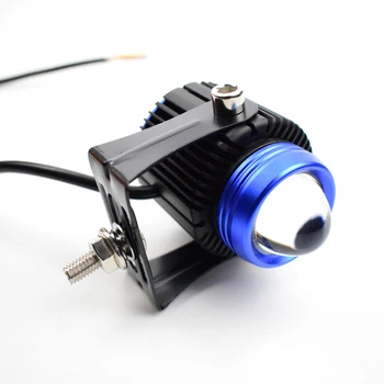

high power spotlight small driving hi/low beam headlight white yellow led laser gun light Motorcycle Motorbike Scooter Headlamp