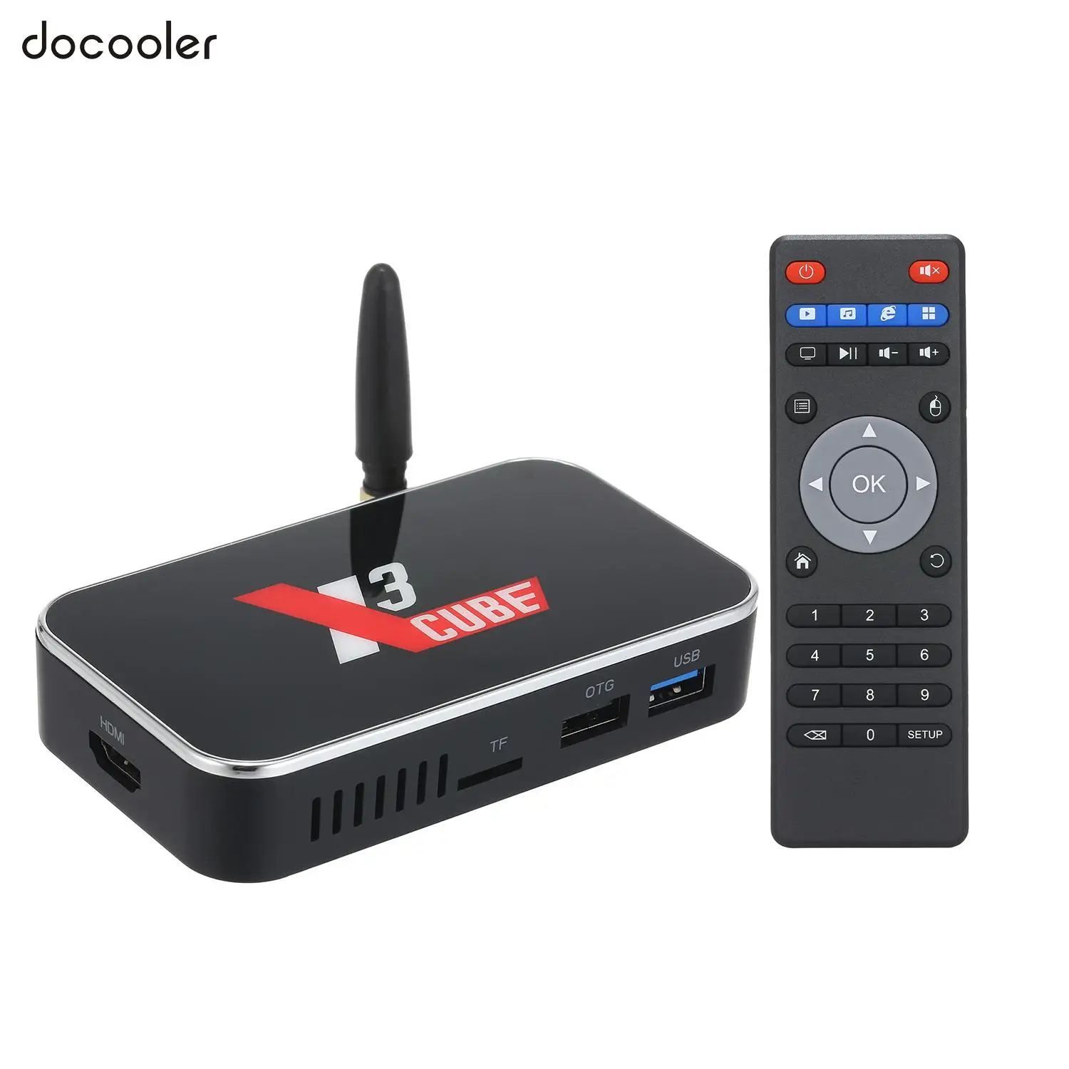 Docooler X3 cube Smart Android 9,0 tv Box Amlogic S905X3 2 Гб DDR4 16 Гб rom 2,4G 5G WiFi 1000M LAN Bluetooth 4K HD медиаплеер