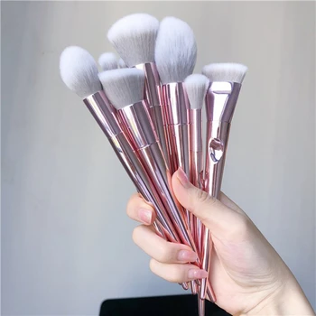 

10Pcs Professional Makeup Brushes Set Foundation Powder Make Up Brush Tool Eye Brow Shadow Blush Lip Cosmetic Beauty Tools