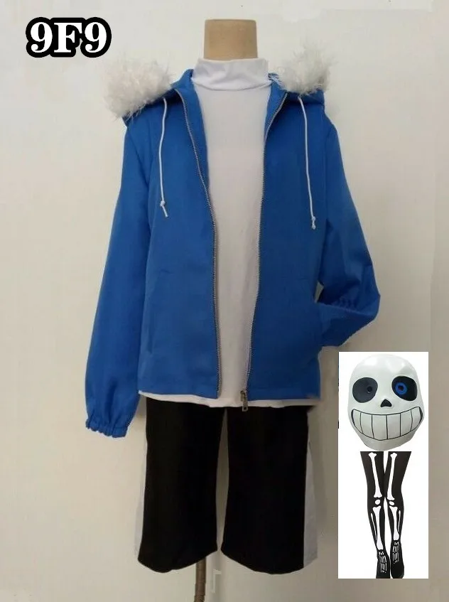 Tongyundacheng Undertale Sans Cosplay Kostuum Zonder Jas Jas Rits Hoodies Sweatshirt voor Halloween Cosplay Volwassenen Kostuum