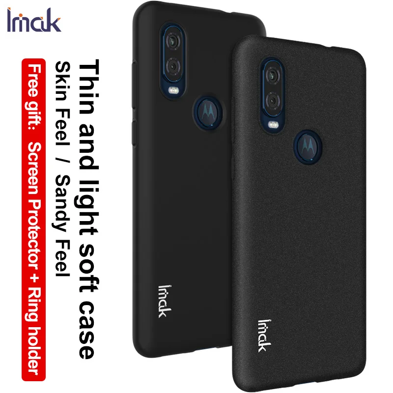 Чехол для Motorola Moto One Vision P50 с защитой экрана ковбойский матовый чехол Imak