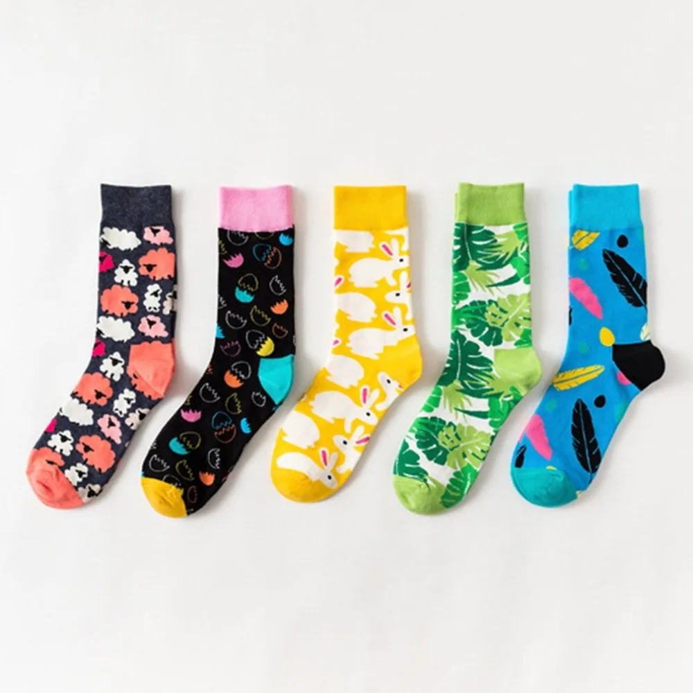 Женские носки с кактусами Harajuku хлопковые для девочек Chaussettes Femme|Носки| |