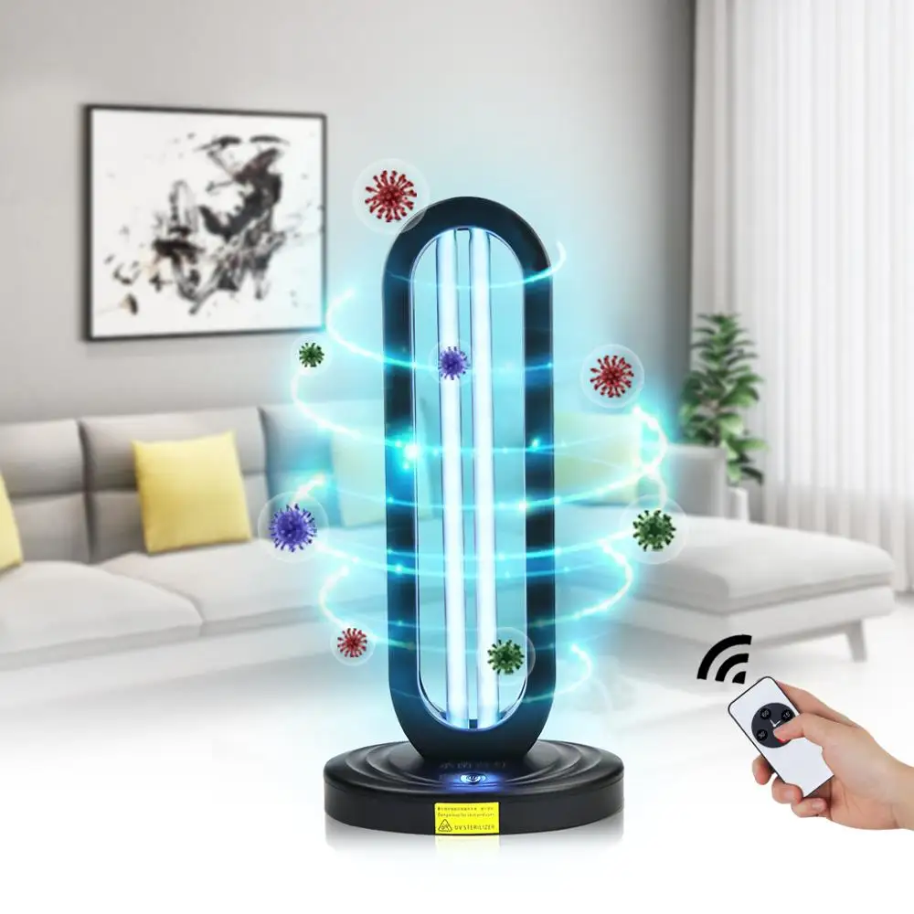 Ozone Quartz Lamp Timer Germicidal Bulb 110V 220V Deodorizer Sterilizer 50W UV Light with Remote Bedroom Home Bacterial lamp