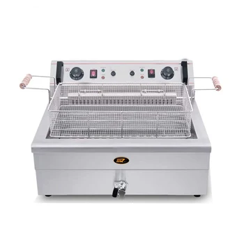 

20L electric fryer commercial single cylinder fryer upgraded version of electric fryer and 30L large capacity French fries machi