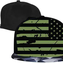 TSDFCTactical флаг мужские и женские шляпы дальнобойщика, регулируемые хип-хоп Плоские бейсболки