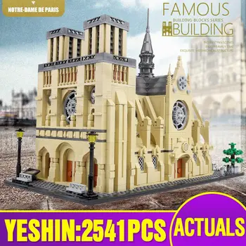 

Creative Architecture NOTRE DAME CATHEDRAL of Paris Building Blocks Bricks Kits Classic Landmark Model Kids Toys Christmas Gifts