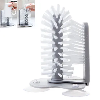 

Glass Washing Cleaning Suction Wall Cup Brush Sink Drinking Water Scrubber Mug Suction Self Kitchen Rotate Bottle Clean Brush