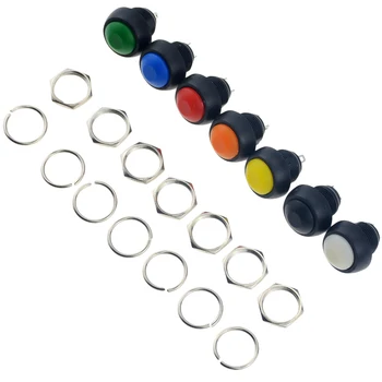 

1PCS 2Pin PBS-33B Mini Switch 12mm 1A waterproof switch pbs33b 12v momentary Push button Switch reset Non-locking