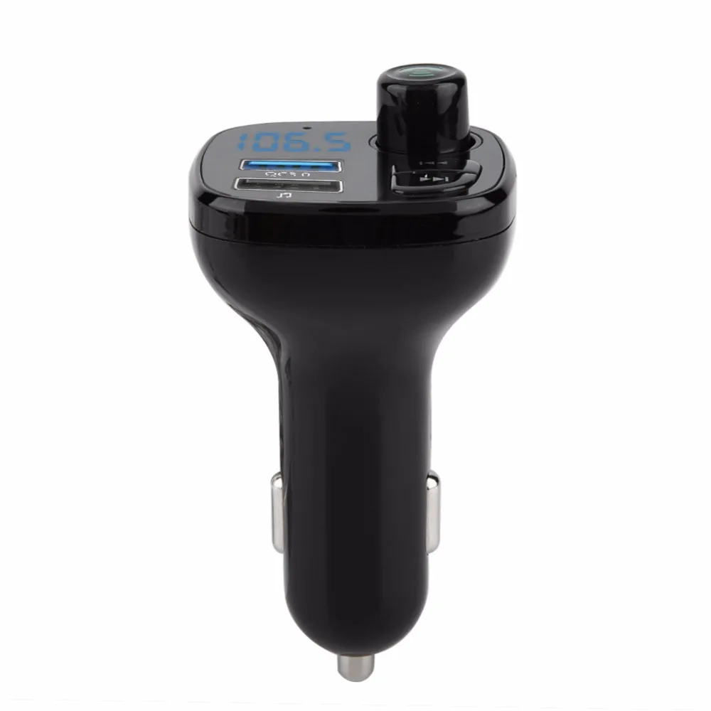 Fm-передатчик двойной USB зарядное устройство BT Hands Free u-диск TF MP3-плеер прикуриватель автомобильный комплект Автомобильный MP3-плеер автомобильные аксессуары