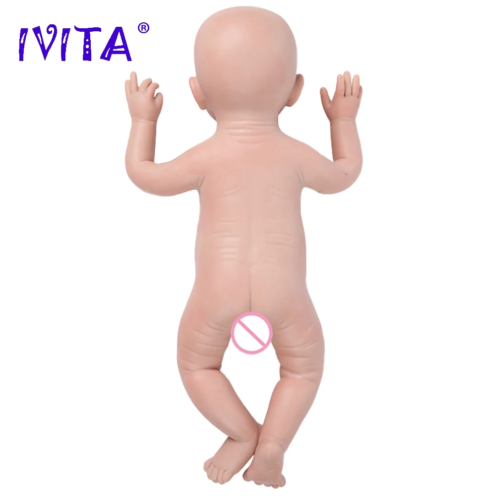 IVITA WG1512 36cm(14inch)1.65kg Full Body Silicone Bebe Reborn Doll  Unpainted Unfinished Soft Dolls Lifelike Baby DIY Blank Toys - AliExpress