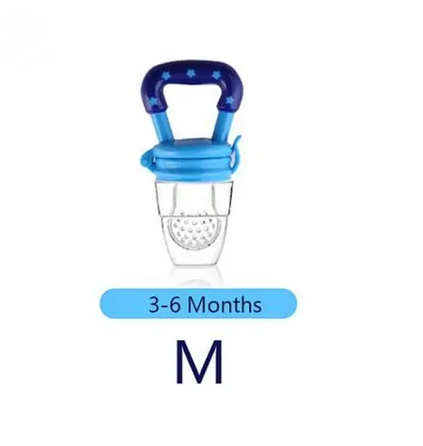 Blue M Силиконовая пищевая чашка для детского соска свежий Ниблер для кормления кормушка детская чашка для кормления безопасные принадлежности соска бутылочки - Цвет: Blue M