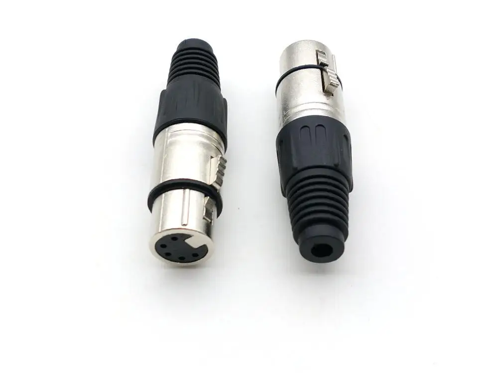25 шт. XLR 5 контактный паяльный адаптер для микрофонного кабеля|adapter pin|adapter femaleadapter