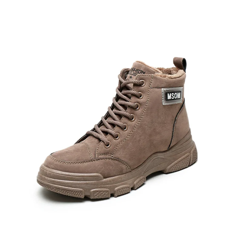

2019 Short Boots Martin plus Velvet Winter Women's Korean-style Versatile New Style Boots Women's Female Padded Women's INS Stre