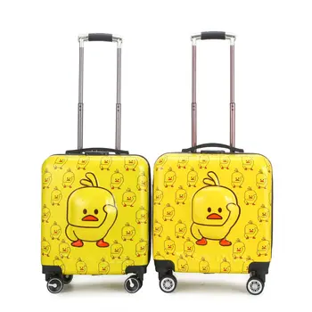 

KZ3 yellow duck children's trolley case large capacity fashion cartoon cute all-match boarding suitcase for primary school