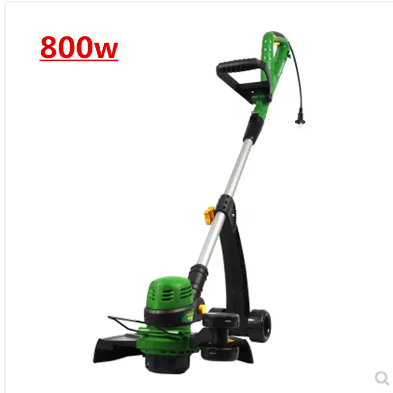 electric lawn mower and weed eater
