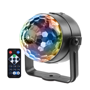 

LED RGB Magic Ball Light Remote Control Stage Effect Decorative Lighting Lamp for DJ Disco Bar Holiday Party