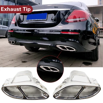 

Exhaust Tip 2-Hole Caring Personal Cars Accessories for Mercedes Benz W212 W213 W205 X205 A2124902727 A2124902827