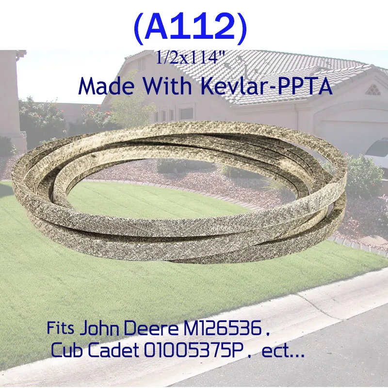 Kevlar mower belt for JOHN DEERE M126536 M124895 AC24118 FOR CUB CADET 954-04137A For Replacement Belt