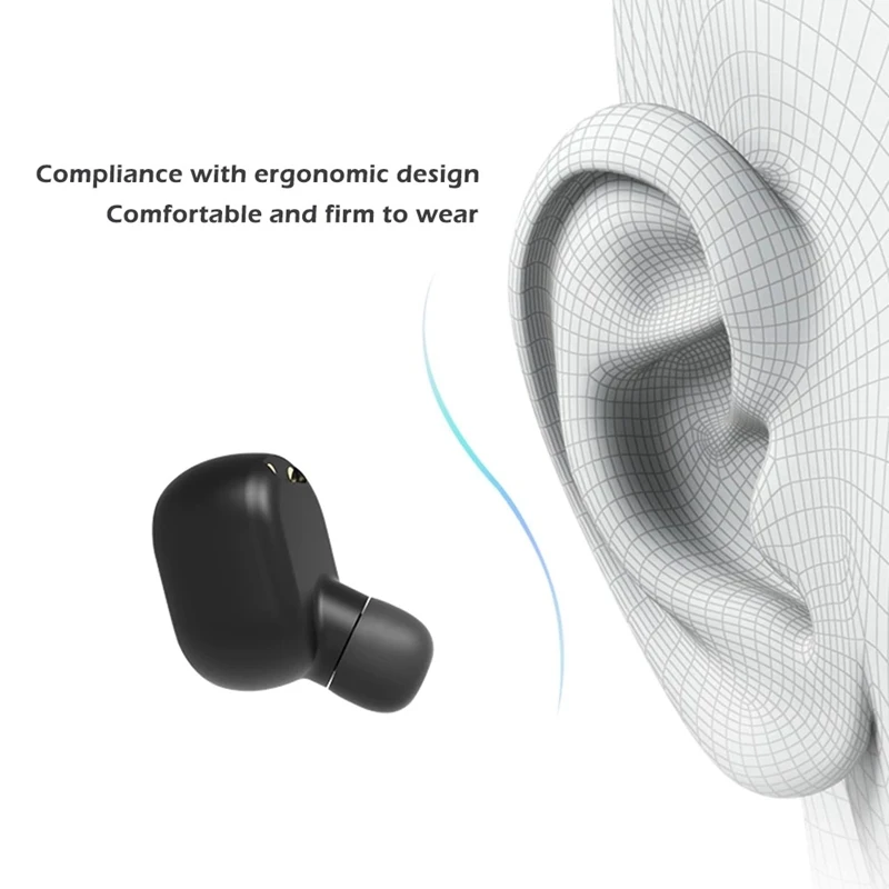 Mini TWS M1 Wireless Earphone BT Earphones Portable Sport Cordless Earbuds In Ear Headset with Charging Box