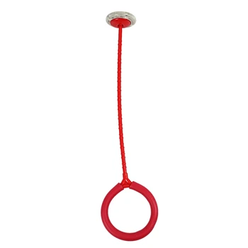 

Outdoor Fun Toys Balls Elastic Led Flash Jumping Foot BALL Jumping Ring Jumping Circle Bouncing Ball Toys For Children, Red