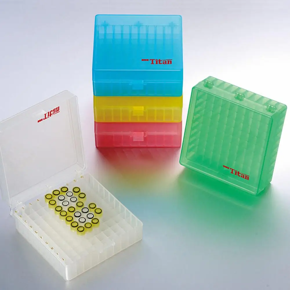 

Laboratory Supplies Flip Cover Freezer Box 100 Grid PP Plastic Experimental Waterproof Storage Sample Box