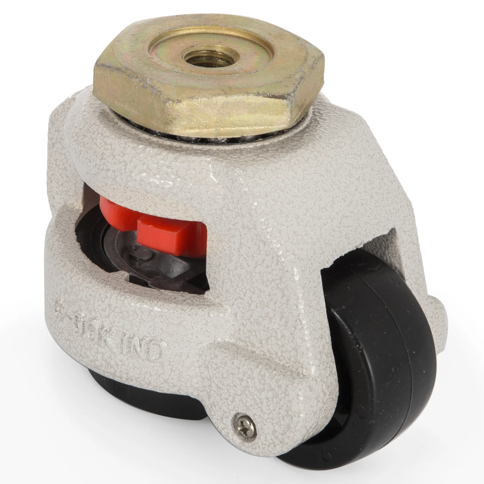 VEVOR Nylon Wheel and NBR Pad Set of 4 Leveling Casters w/ 360 Degree Swivel Heavy Duty for Industry Equipment Workbench Shelves
