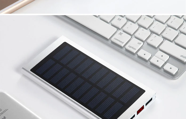 Солнечный 30000 мАч Внешний аккумулятор внешний аккумулятор 2 USB светодиодный внешний аккумулятор портативный мобильный телефон солнечное зарядное устройство для Xiaomi Mi iphone XS 8plus