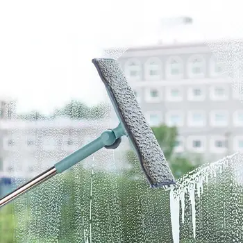 

Long Handle Glass Wiper Retractable Window Cleaning Brushes Telescopic Rod Rotating Head Window Glass Cleaner Tools
