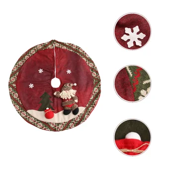 

1Pc Christmas Tree Skirt Decorative Mat Tree Skirt Accessory for Christmas Home
