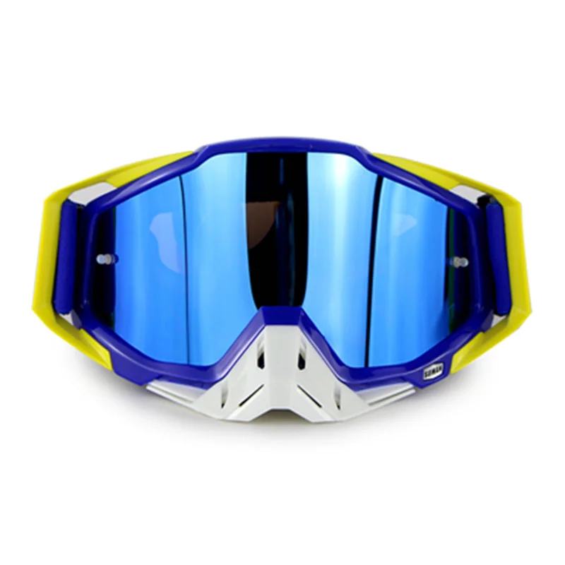 Очки SOMAN бренд мотокросса óculos okulary ATV Casque Gafas gyozlhuk мотоциклетные очки Гонки Байк Okulary vook brillen - Цвет: blue