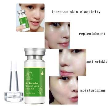 

qyanf Argireline vera+collagen peptides rejuvenation anti wrinkle Serum for the face skin care products anti-aging cream 4pcs