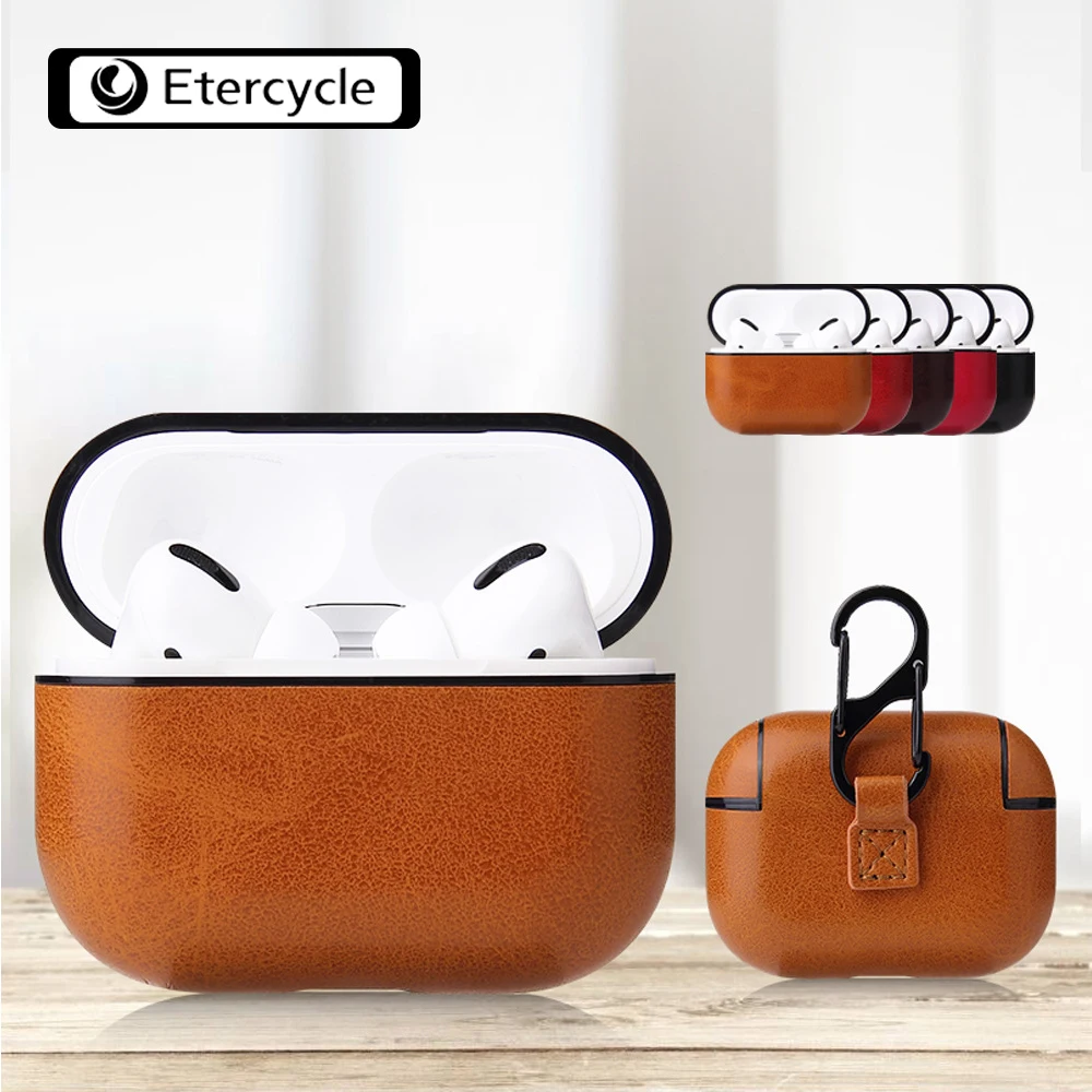 Для Airpods pro Bluetooth беспроводная гарнитура бизнес из искусственной кожи коробка для наушников AirPods 3 Зарядный чехол корпус чехол для гарнитуры чехол