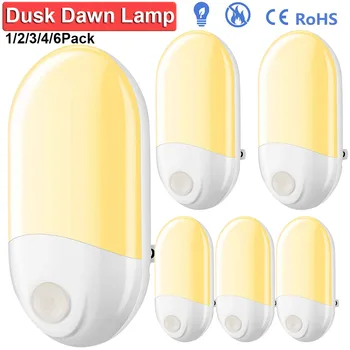 

LED Night Lamp US/EU Plug PIR Body Motion Sensor Auto On/Off Plug-in Light Home Energy-efficient Bedside Lamp For Kid Bedroom D2