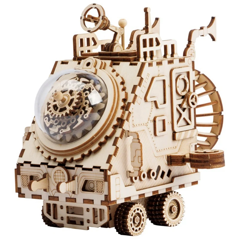 

Robotime Creative Diy 3D Space Vehicle Wooden Puzzle Game Assembly Toy Gift For Children Teens Adult Am681