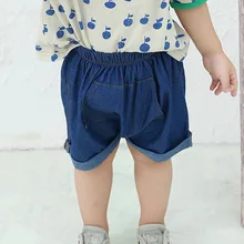 Детские джинсовые шорты г. Летняя новая стильная модная повседневная Летняя одежда для мужчин и женщин тонкие модные брюки сагги Pp P