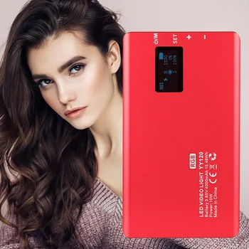 

LED Video Light Portable RGB Color Panel LED Video Light 2500K 8500K Lamp for Dimmable Studio Photography Live streaming Vlog