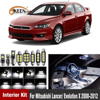 

8Pcs White Led Interior Bulb Kits For Mitsubishi Lancer/ Evolution X 2008-2012 Car-Styling Interior Dome