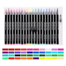 Двойная кисть маркер для рисования тонкий наконечник и наконечник ручки для пули журналов раскраски для взрослых каллиграфия надписи