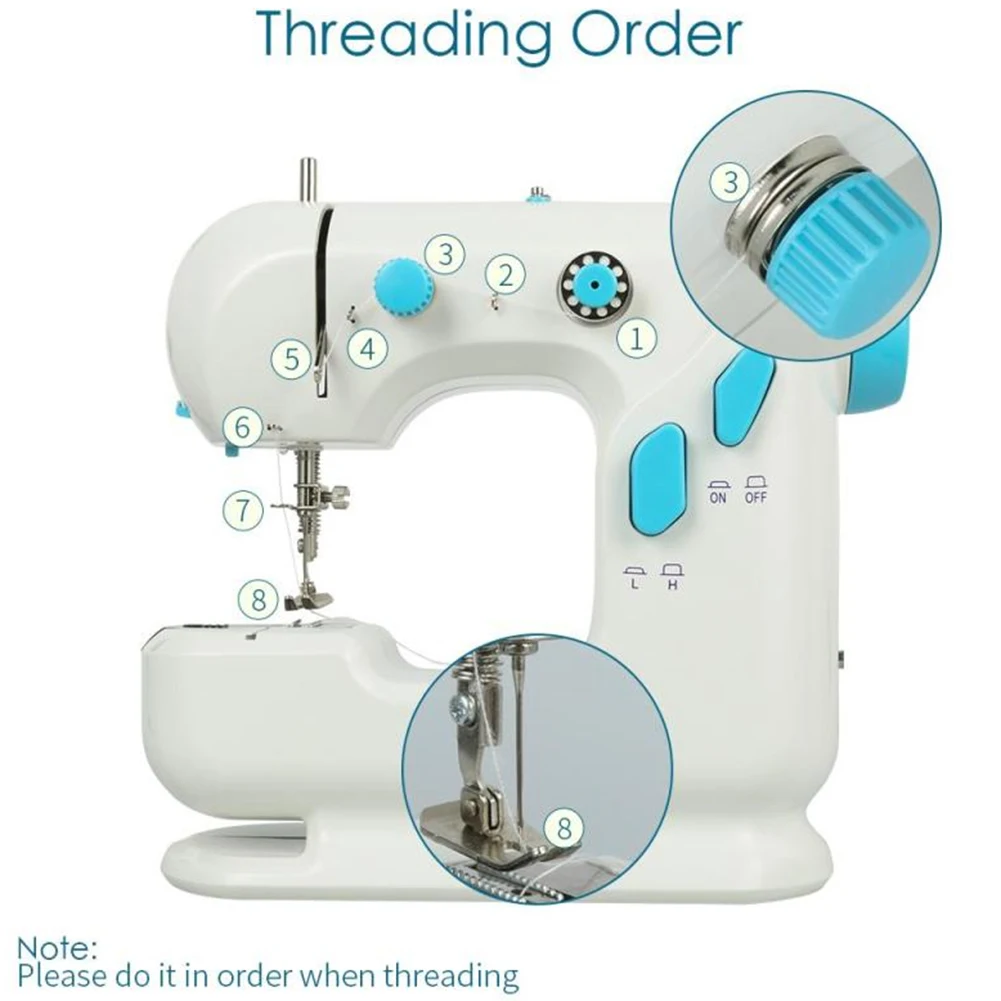 

Mini Portable Handheld Electric Sewing Machine Stitch Needlework Sew Tool