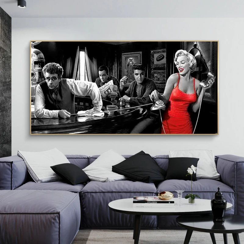 Posterlounge Marilyn Monroe a New York Stampa su vetro acrilico di Celebrity Collection 40 x 60 cm Nero e Bianco Quadri Decorazione per pareti