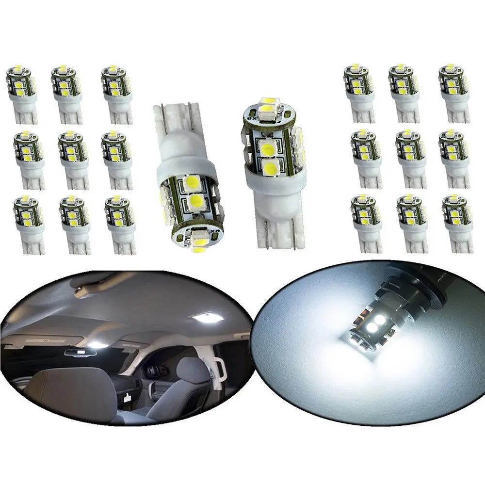 20 шт. T10-2825-10SMD светодиодный фонарь для номерного знака 6500K абсолютно