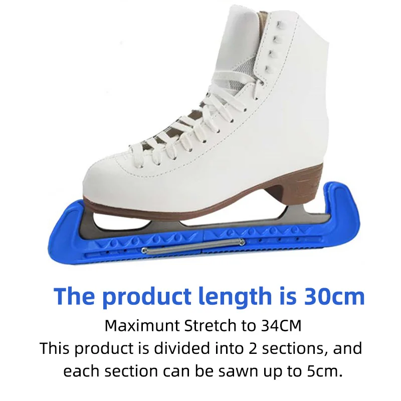 2pcs Adjustable Skate Shoes Cover Protective Blade Guard Protector With Spring For Ice Hockey Skating