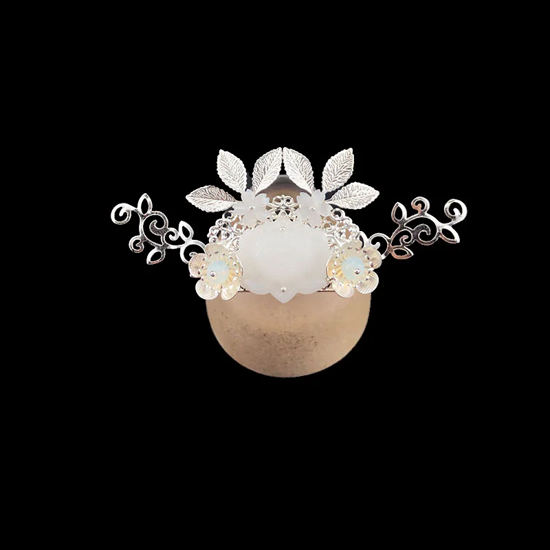 1PC Kanzashi Классический китайский стиль Hanfu Kanzashi кисточка Шпилька, которая сотрясается при ходьбе аксессуары для волос Тиара украшения для волос ручной работы головной убор Косплей - Цвет: 1PC Kanzashi