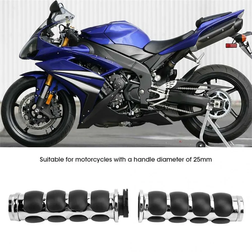 

1 pair Handlebar 25mm Motorcycle Handle Cover Handlebar Grip Modification Accessories with Effortless Cruise Button