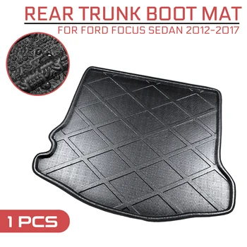 

Car Floor Mat Carpet For Ford Focus Sedan 2012-2013 2014 2015-2017 Rear Trunk Anti-mud Cover