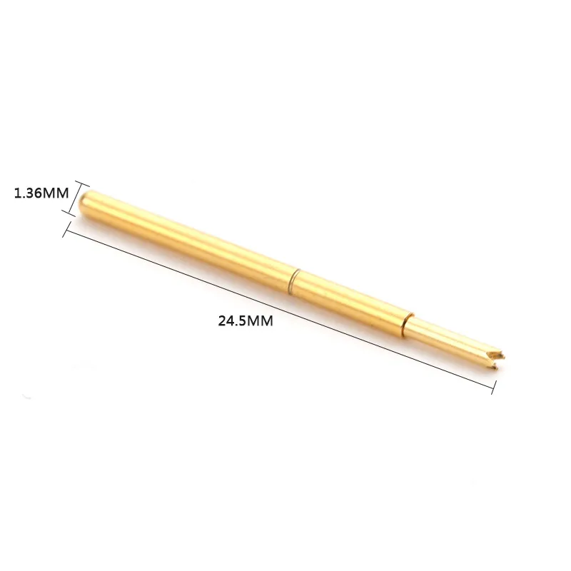 

100 Metal Brass Gold Plated Compression Test Spring Pin Pin PA160-Q1 Electronic Pogo Pin Diameter 1.36mm