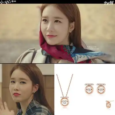 韓国ドラマ触れるハート劉rennaのハートネックレスイヤリング新ファッション ドロップイヤリング Aliexpress