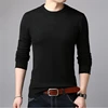 Spring And Autumn Men's Pullovers Solid Color Thin Sweater Men Simple Style O-neck Thin Male Clothing Underwear 3