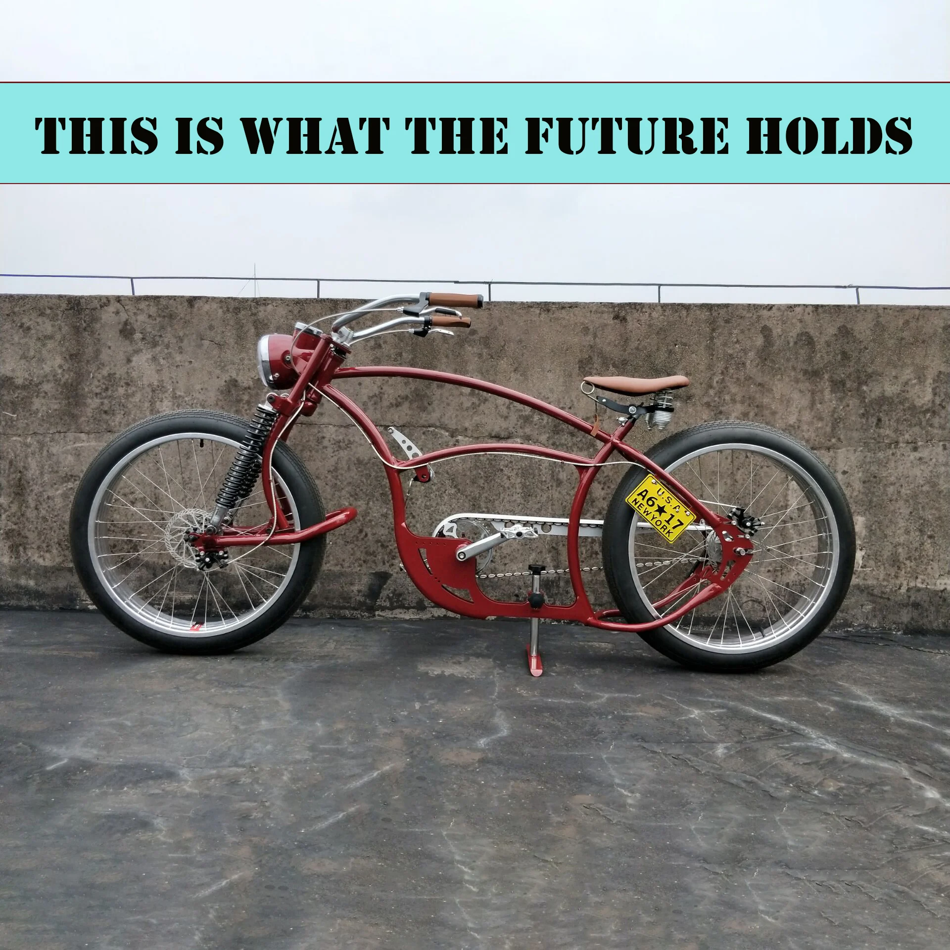 Prototipo de bicicleta medida de alta gama, Chopper de alta moda, Motor Gas bicicleta de mano para el futuro, bicicleta con impresión - AliExpress Deportes y entretenimiento