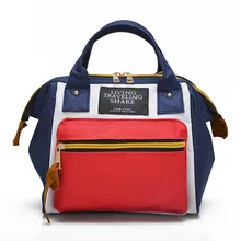 Холщовая Сумка женская стиль бу Бэй Бао Мода корейский стиль Школьный контрастный цвет Холщовая Сумка настраиваемая поколение